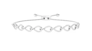 1 CT Zircon Minimal Infinity Bolo Bracelet