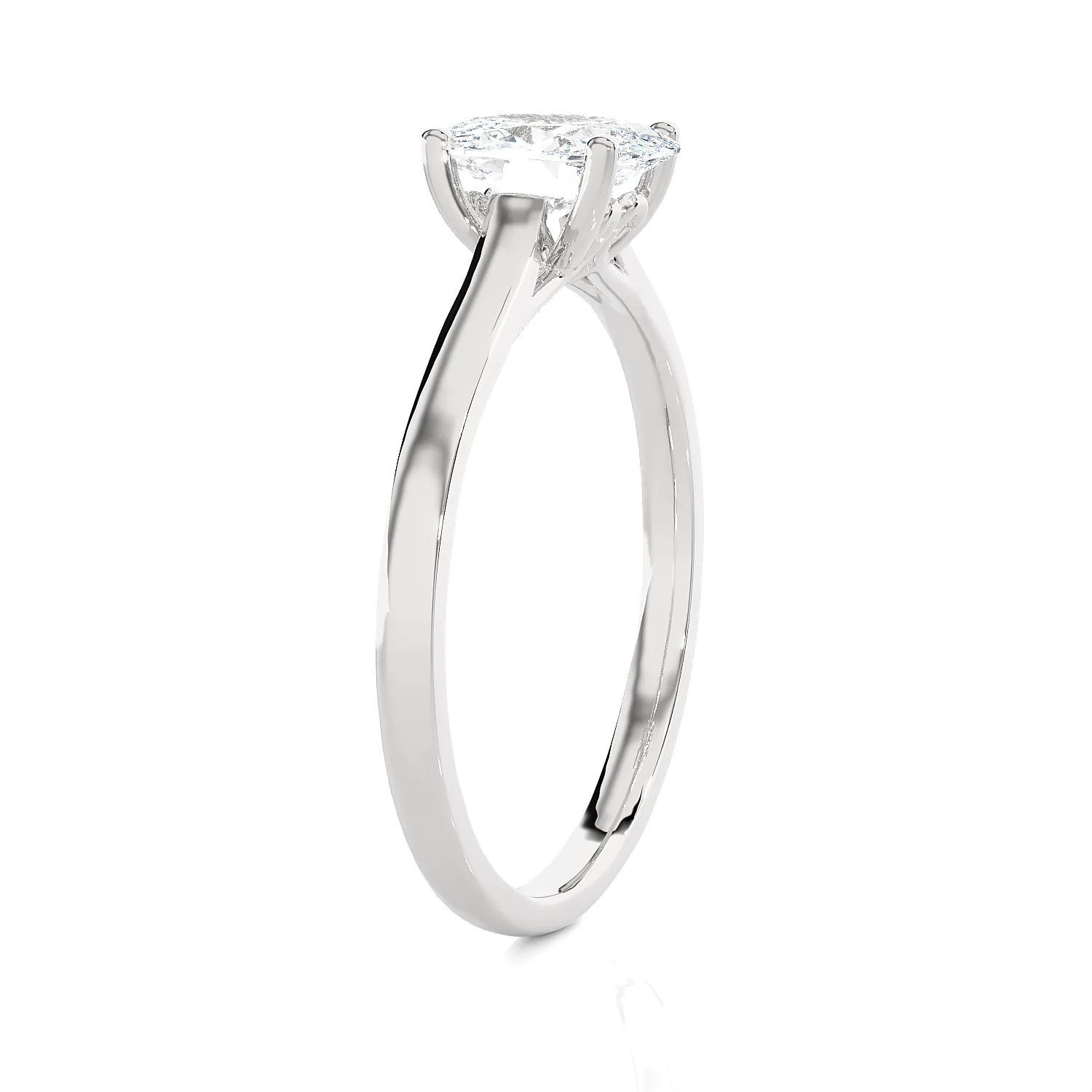 1 ctw Oval Lab Grown Diamond Solitaire Engagement Ring