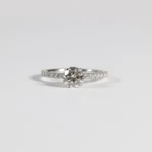 1.00 Round Solitaire with Accented Band