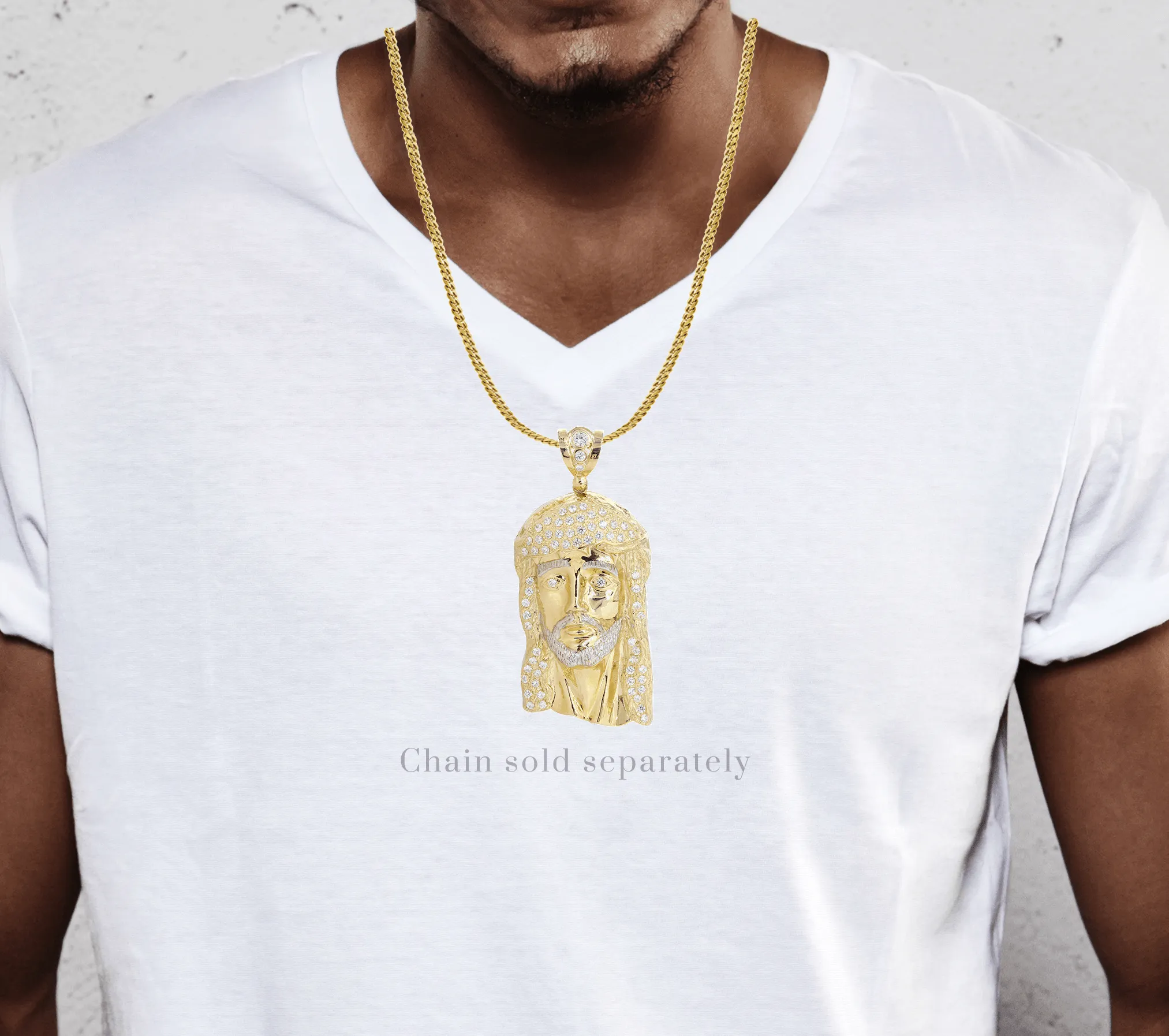 10K Gold Jesus Piece Pendant  |  111.6 Grams