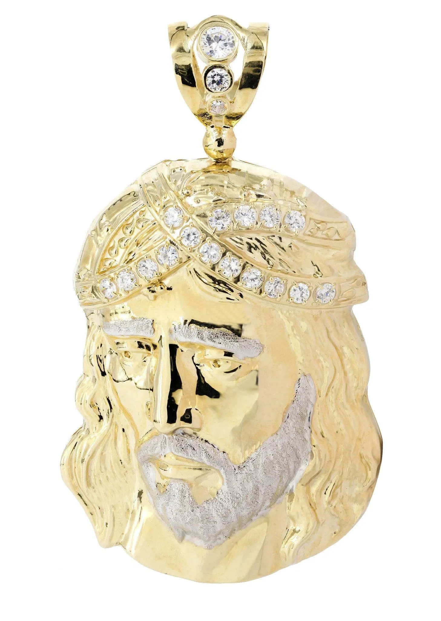 10K Gold Jesus Piece Pendant  |  75.5 Grams