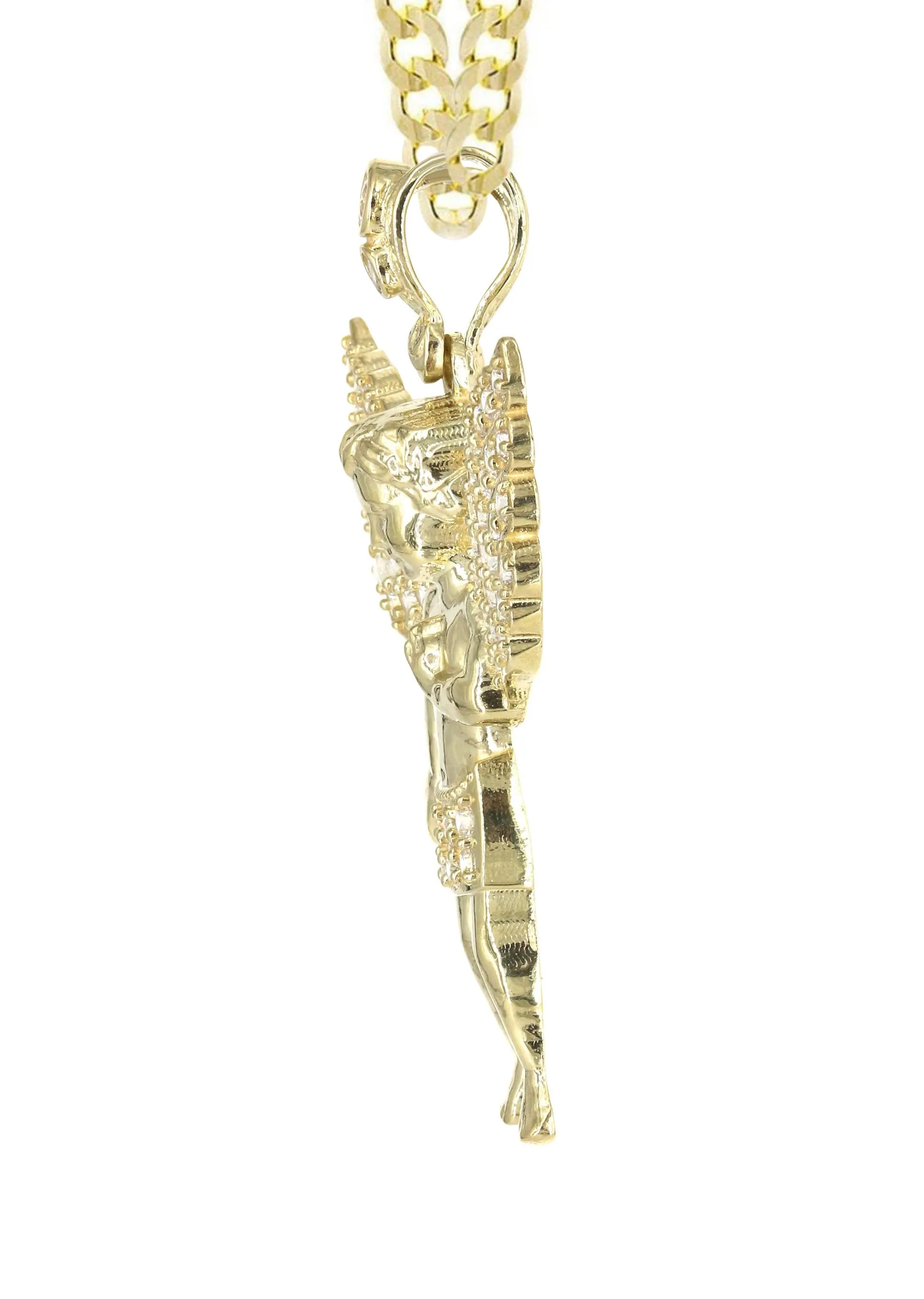 10K Yellow Gold Angel Necklace | Appx. 15.8 Grams