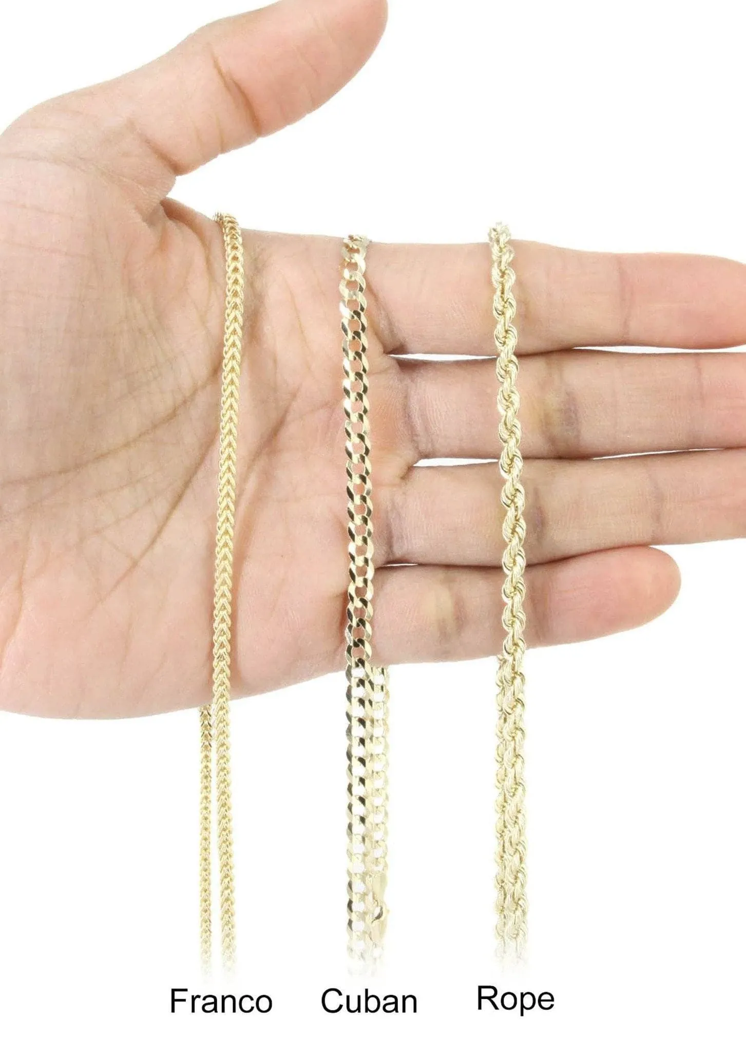 10K Yellow Gold Baguette Round Picture Necklace | Appx. 25 Grams