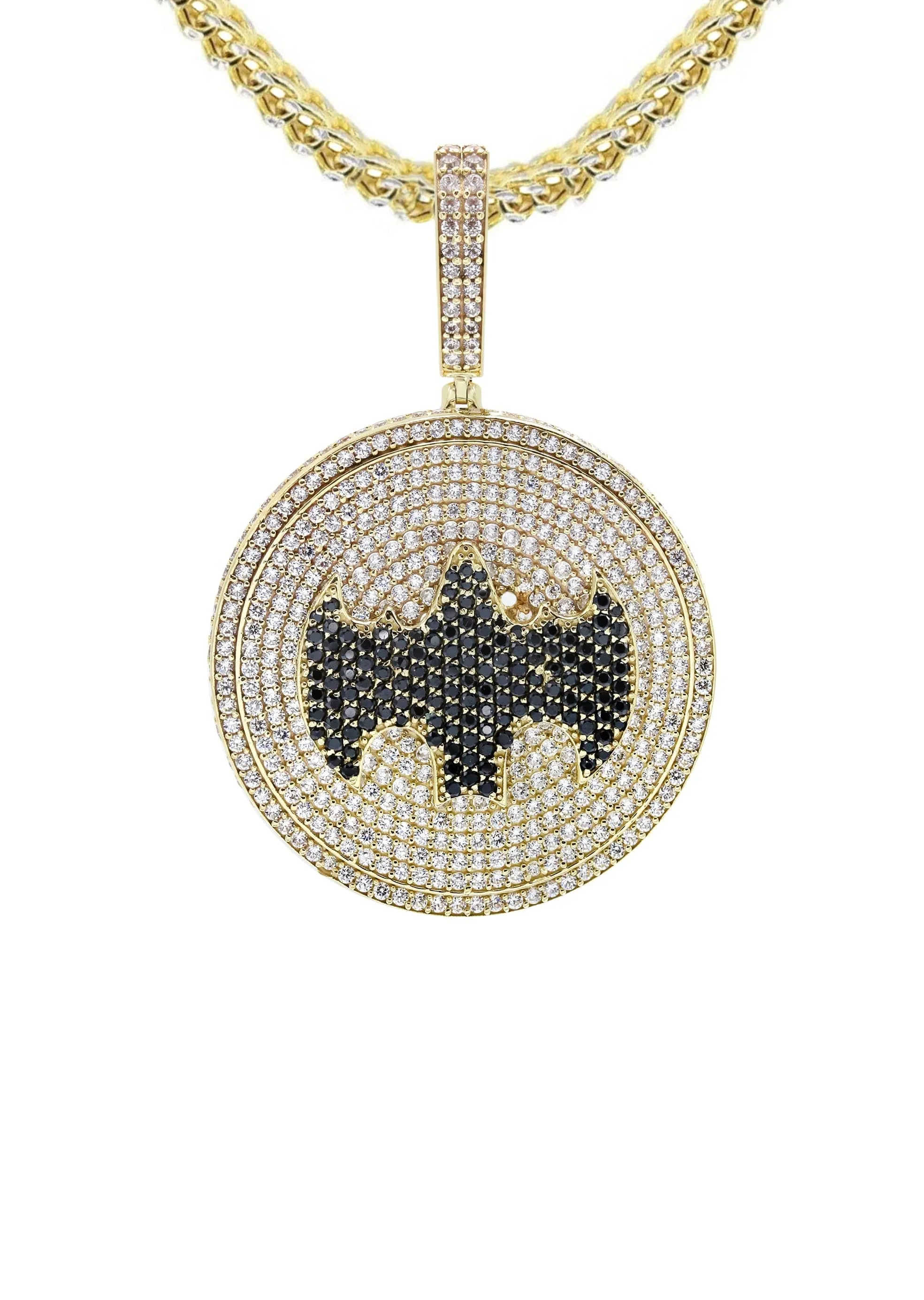 10K Yellow Gold Batman Sign Necklace | Appx. 20.6 Grams