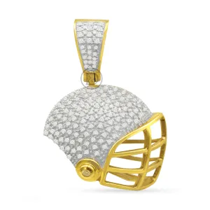 10K Yellow Gold Custom Pendant With 0.25CT Diamonds