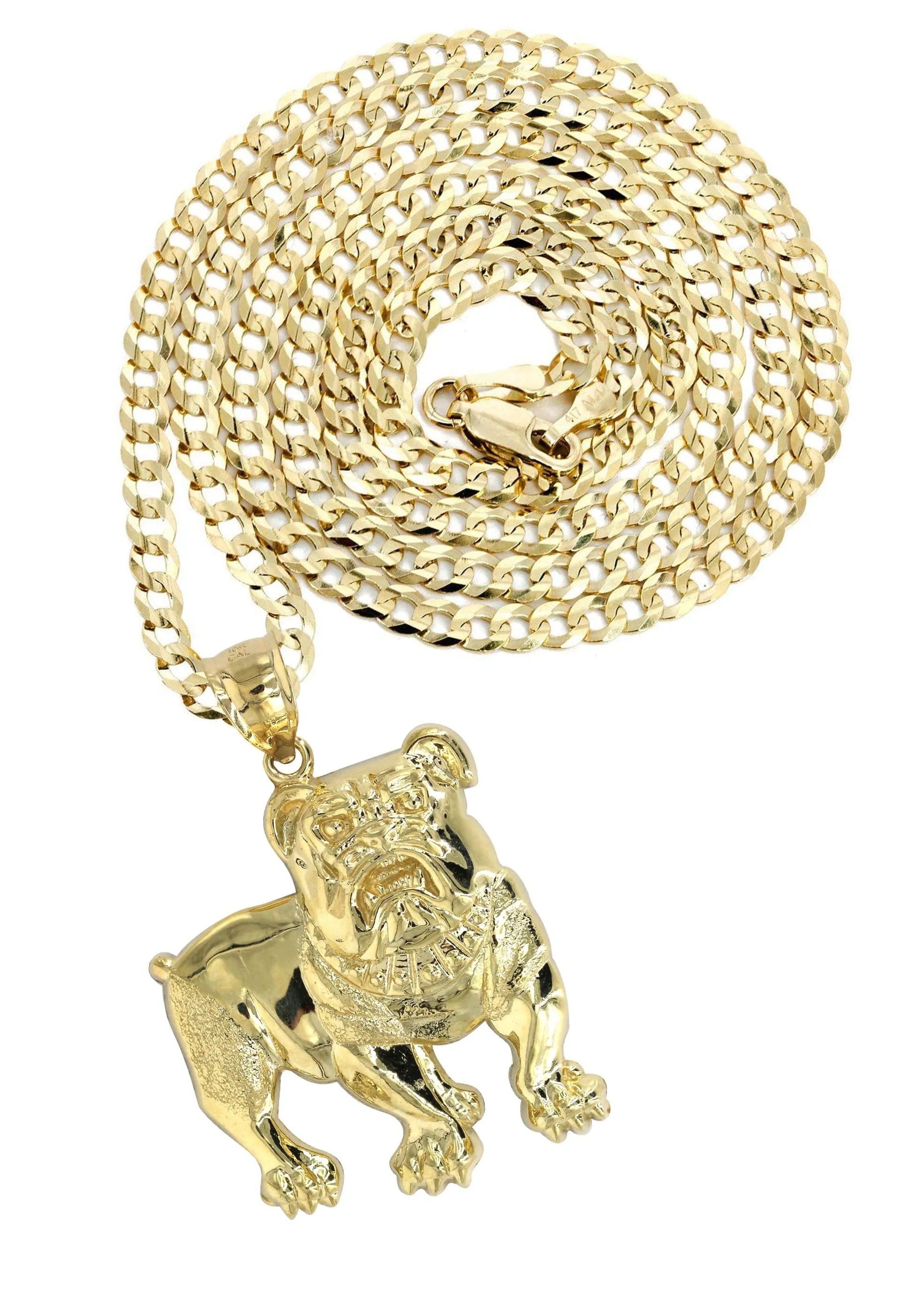 10K Yellow Gold Dog Necklace | Appx. 17.2 Grams