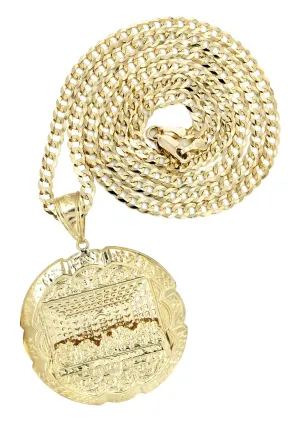 10K Yellow Gold Last Supper Necklace | Appx 18.9 Grams