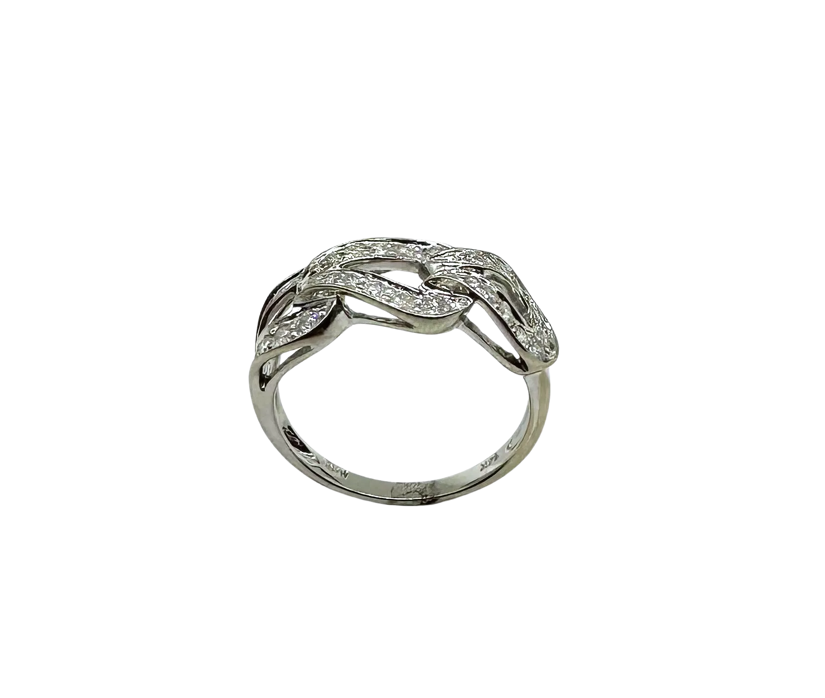 1/2 ctw Diamond Open Link Style Ring