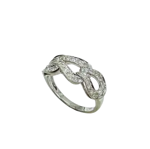 1/2 ctw Diamond Open Link Style Ring