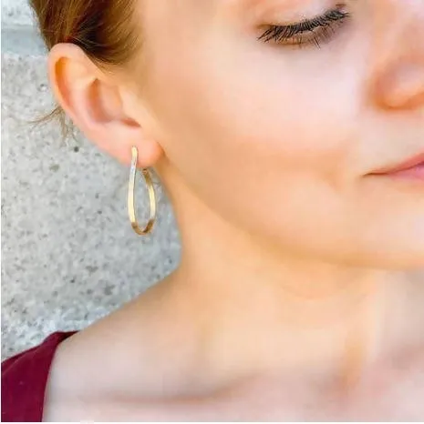 14k Gold Hoops