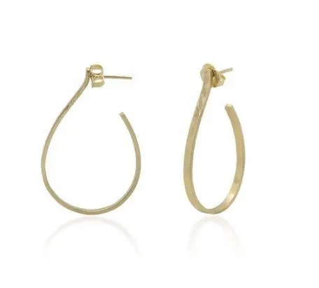 14k Gold Hoops