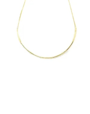 14K Gold Thin Choker