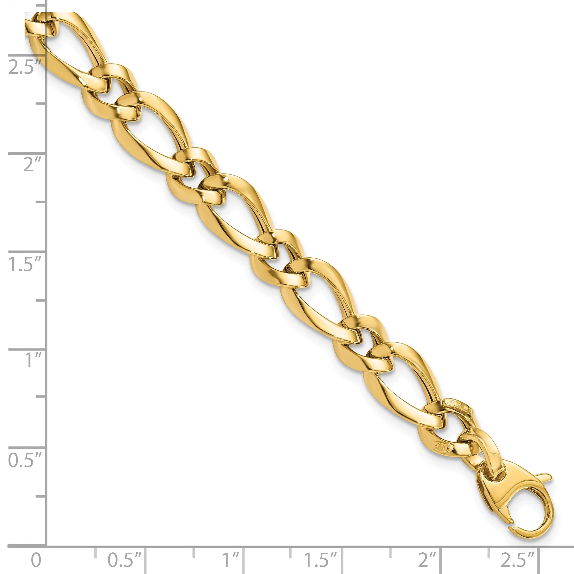 14k Yellow Gold Fancy Link Bracelet