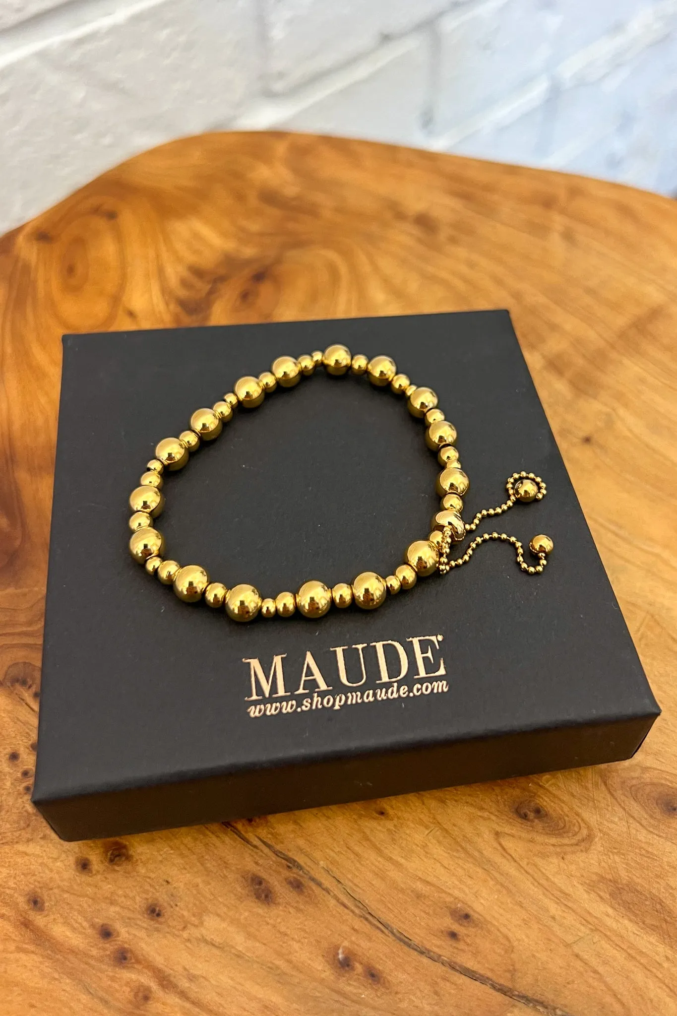 18K Margo Beaded Ball Bracelet