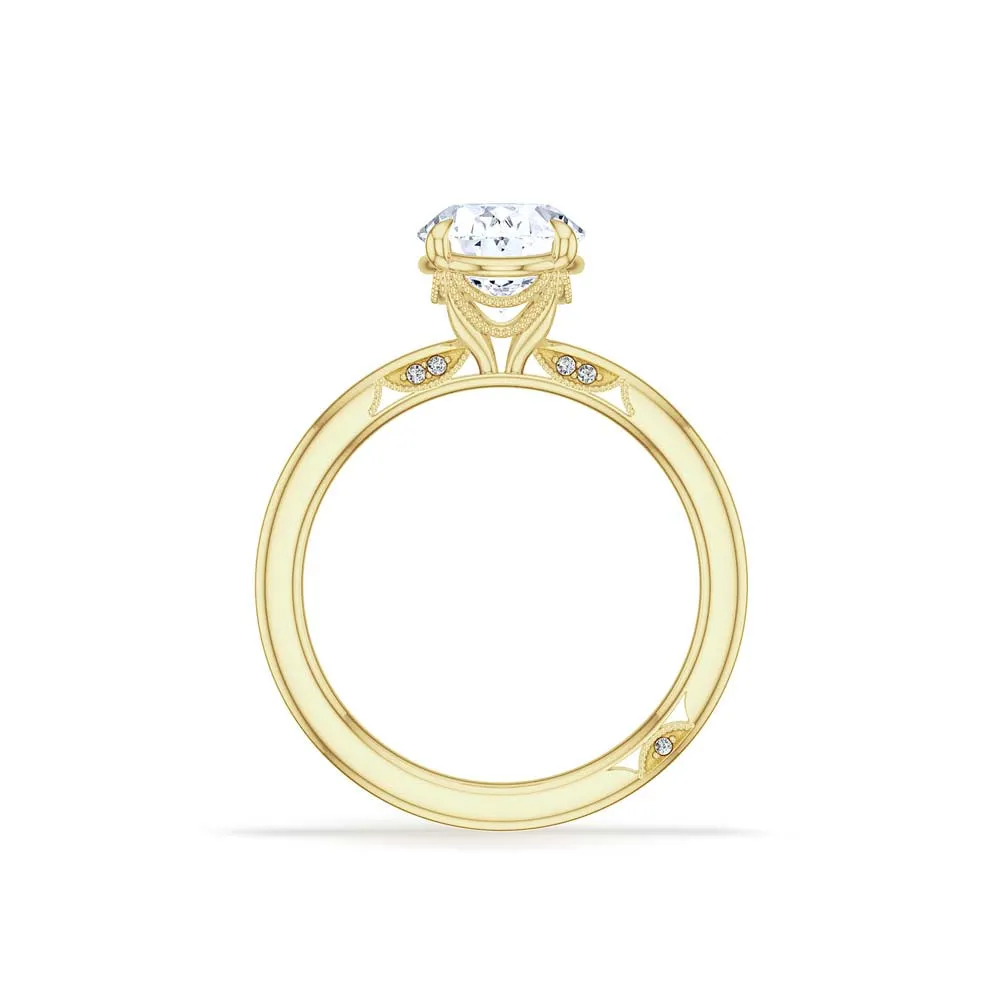 18k Yellow Gold Simply Tacori Oval Solitaire Engagement Ring