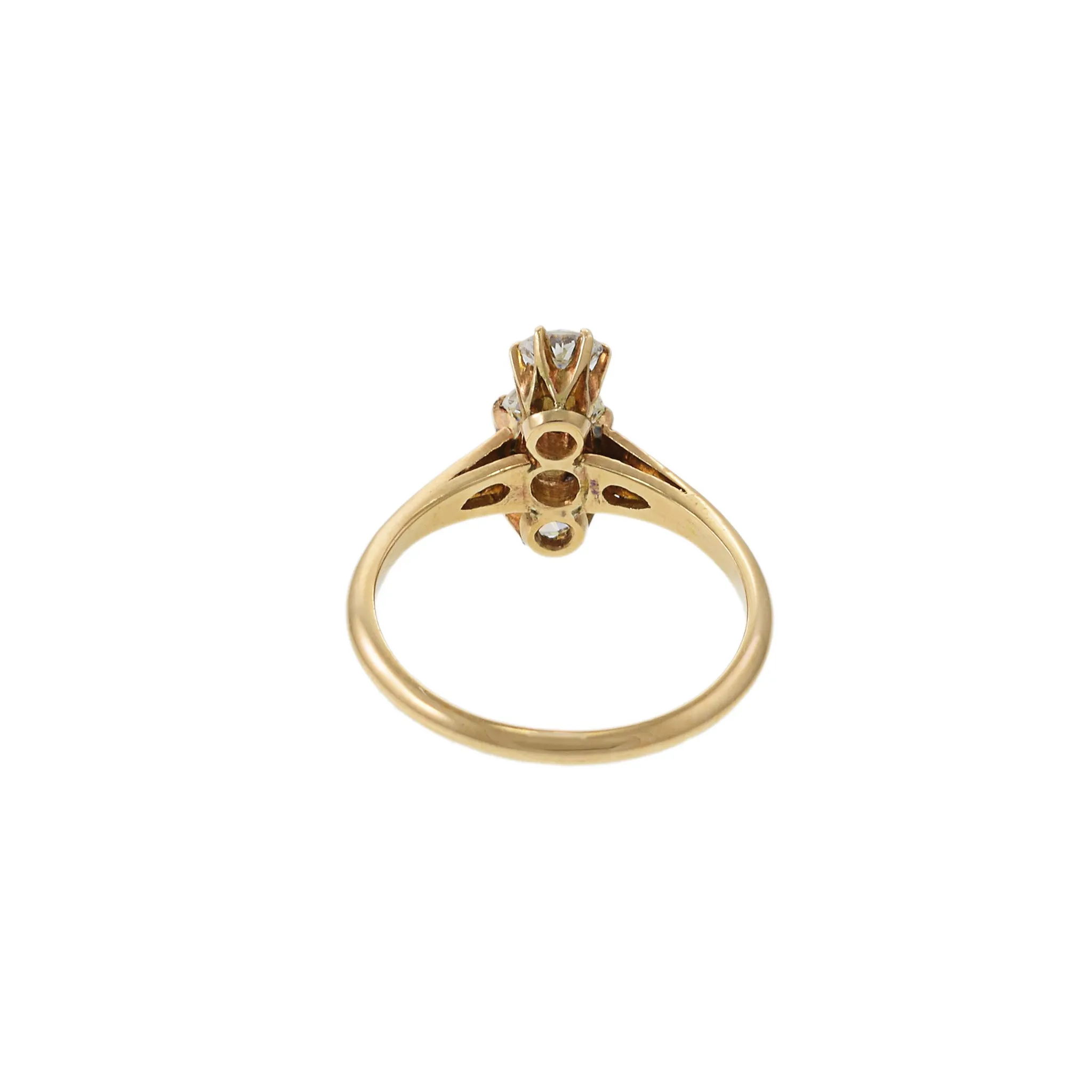 18KT Yellow Gold Victorian Era Five-Stone Diamond Ring