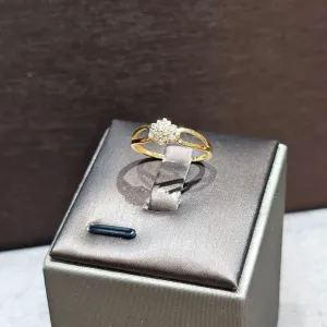 22k 916 Gold Solitaire Ring V7