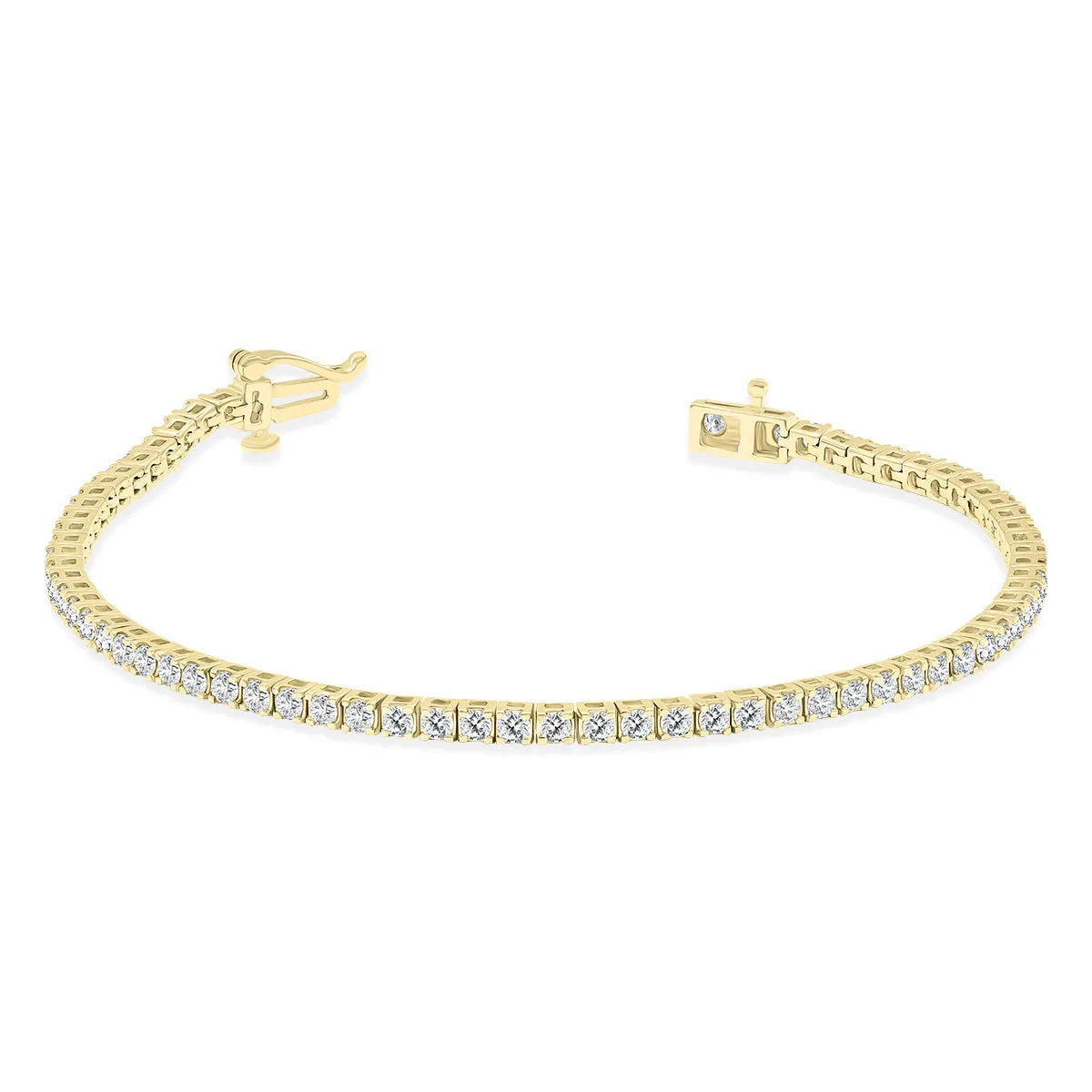 4 Carat Tw Diamond Tennis Bracelet In 14K Yellow Gold