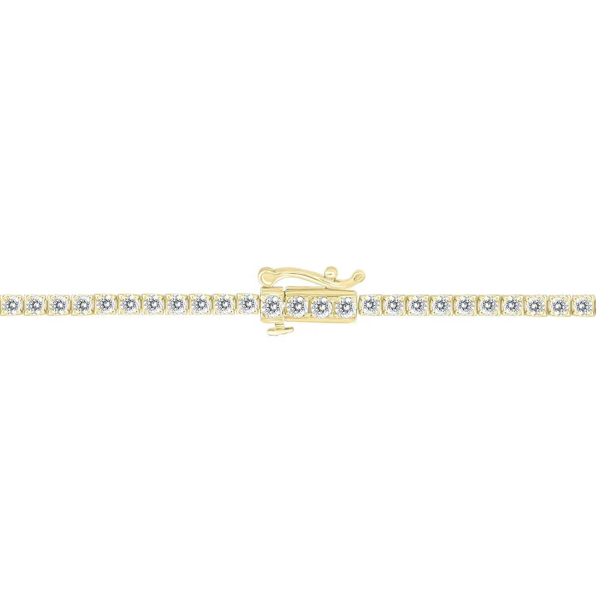 4 Carat Tw Diamond Tennis Bracelet In 14K Yellow Gold