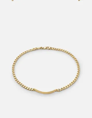 4mm ID Cuban Chain Choker, Gold Vermeil