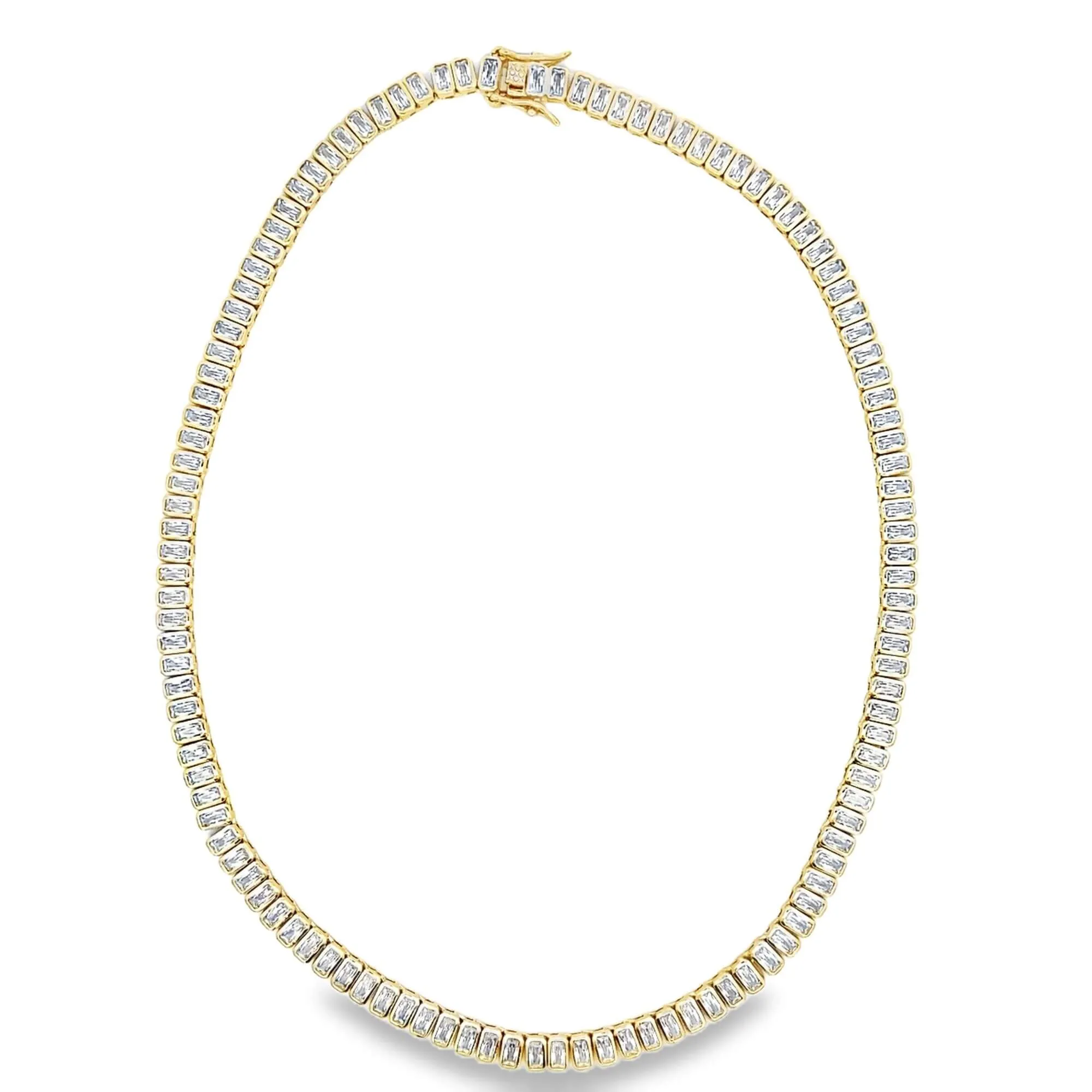 5mm Baguette Necklace (H280)