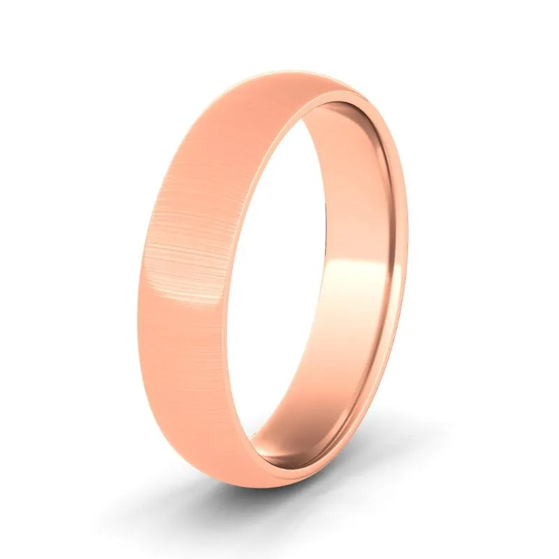 5mm Brush Finished Men's Wedding Band