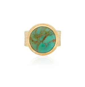 Anna Beck Gold Turquoise Cocktail Ring