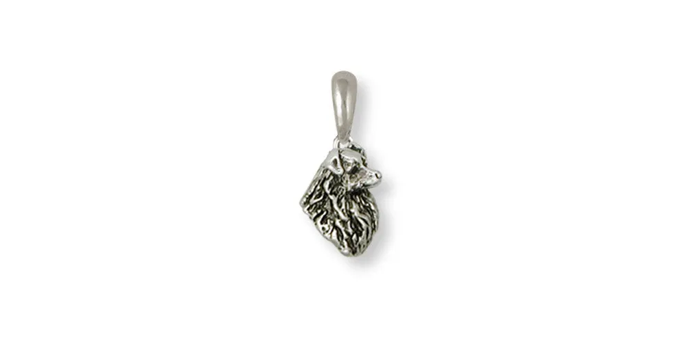 Australian Shepherd Pendant Jewelry Sterling Silver Handmade Dog Pendant AU13-P