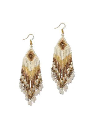 Beaded Tassel Drop Earring