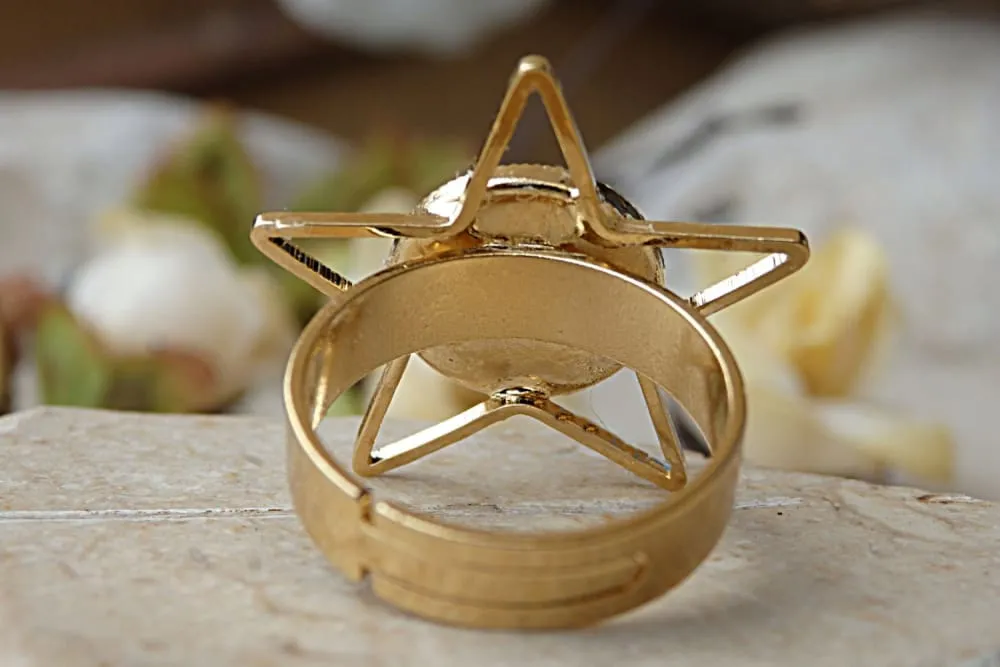 BLACK STAR RING