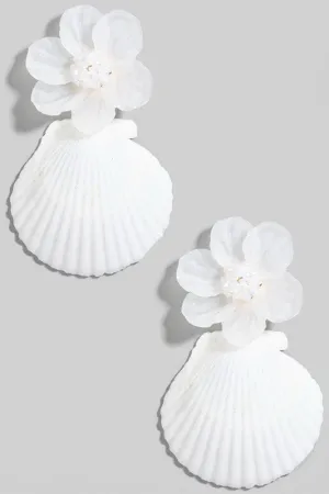 Blance Flower Shell Earrings