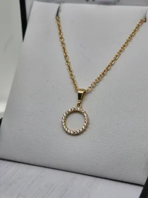 Circle CZ Pendant