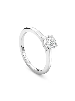 Classic Platinum Diamond Engagement Ring 1 Carat GVS1