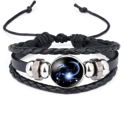 Classy Men Capricorn Constellation Zodiac Bracelet