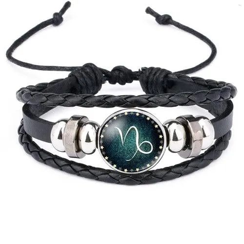 Classy Men Capricorn Zodiac Bracelet