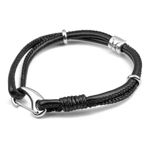 Classy Men Scorpio Zodiac Leather Bracelet