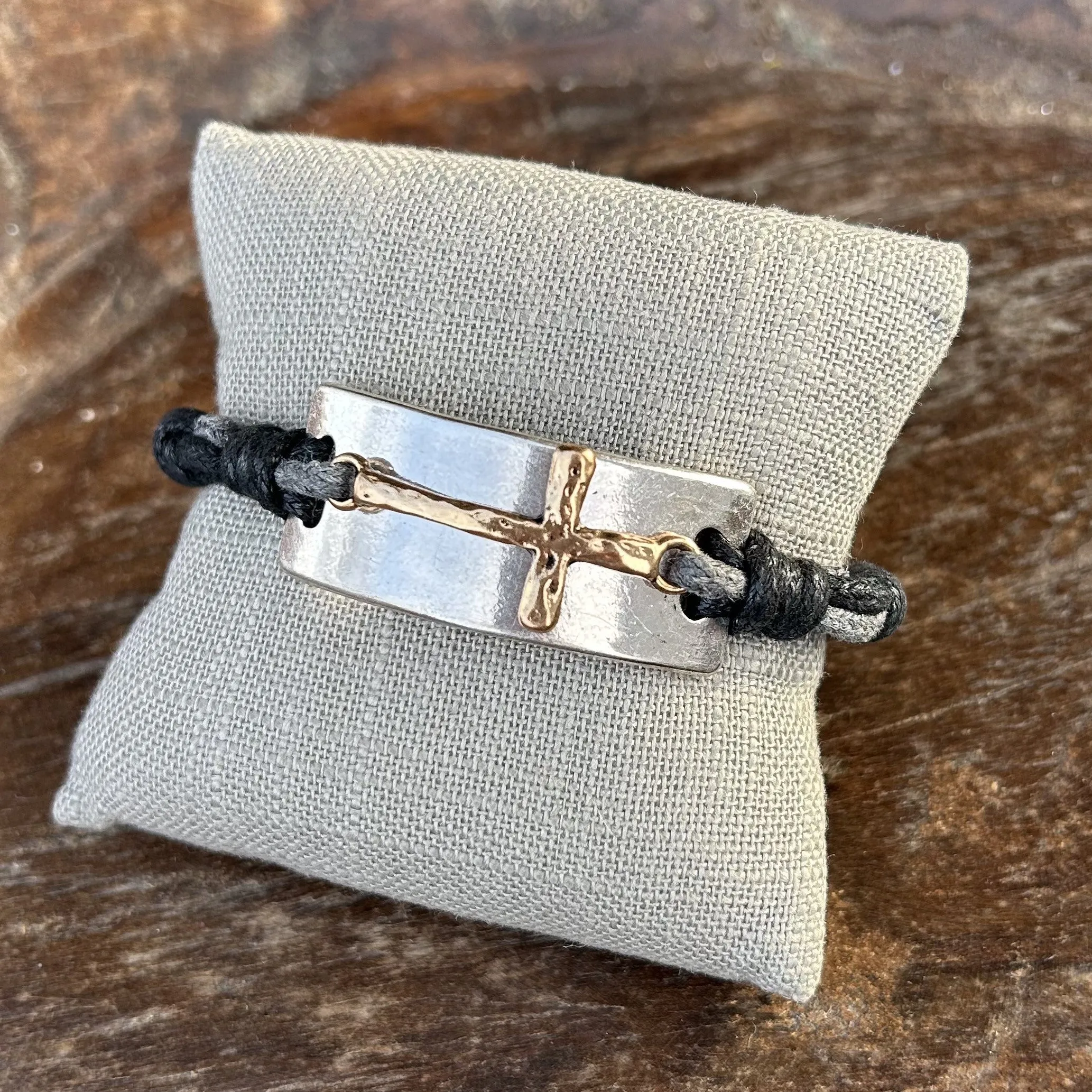 Cross Plate Bracelet