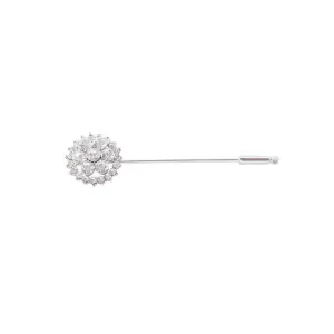 Crystal Flower Stock Pin