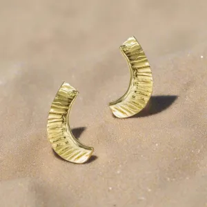 Curved Seaweed Earring