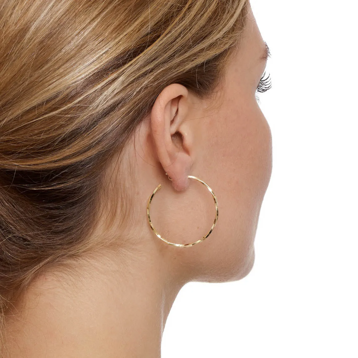 Delicate Lago di Como Twist Hoop Earrings - Rose Gold - 3 x sizes