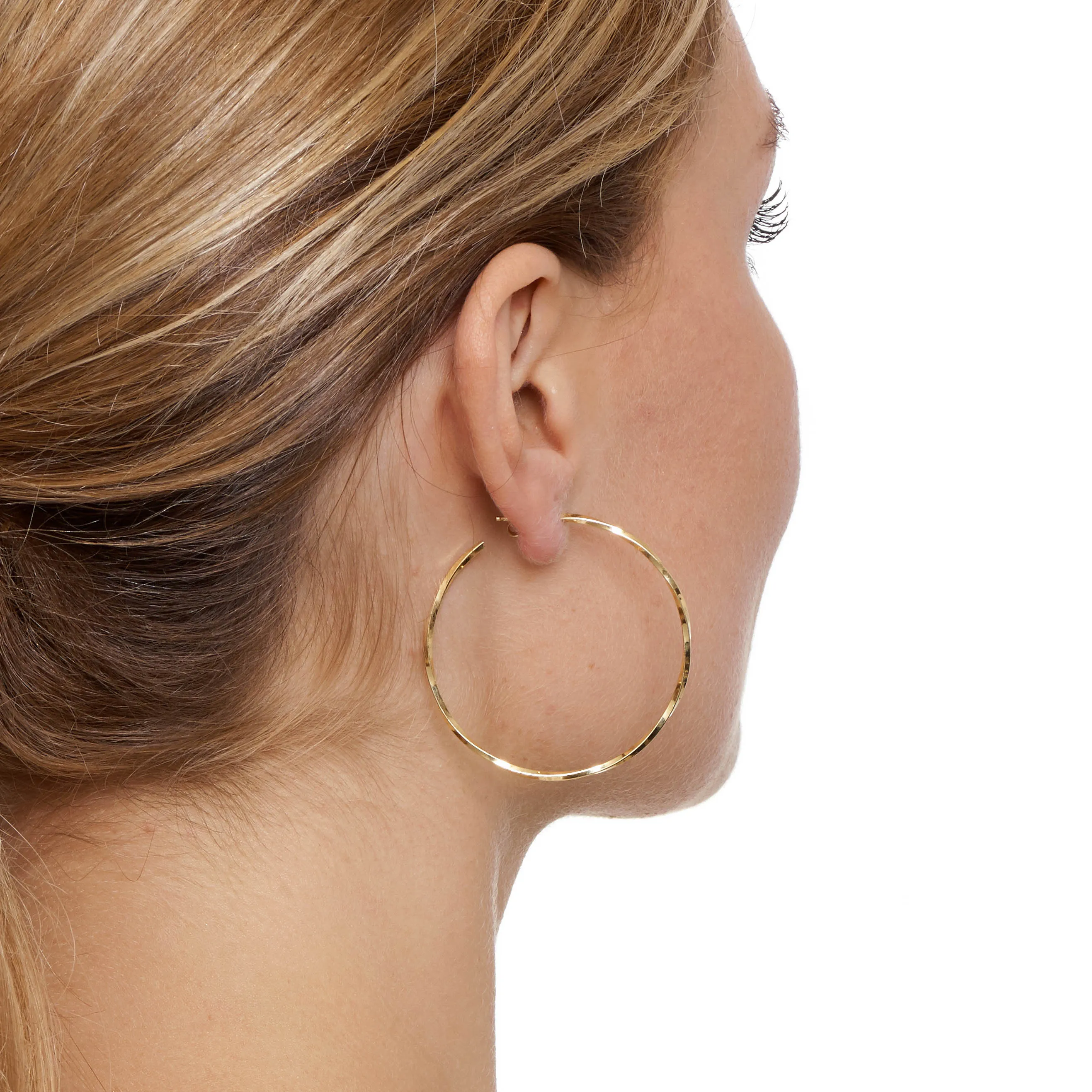 Delicate Lago di Como Twist Hoop Earrings - Rose Gold - 3 x sizes