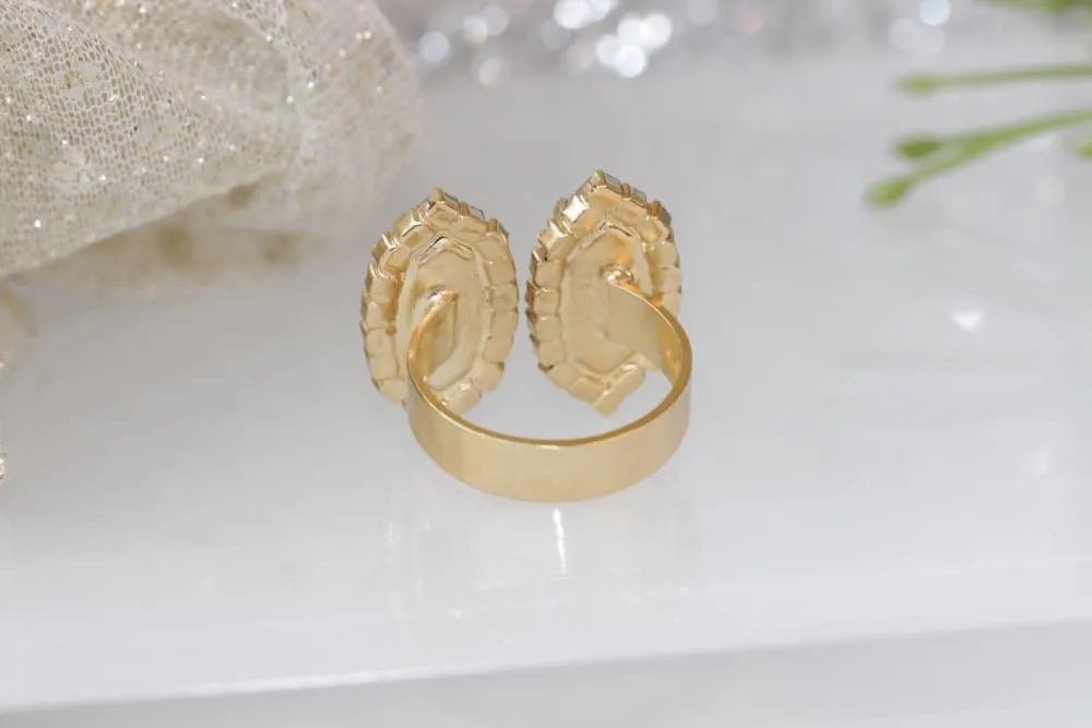 Double stone ring