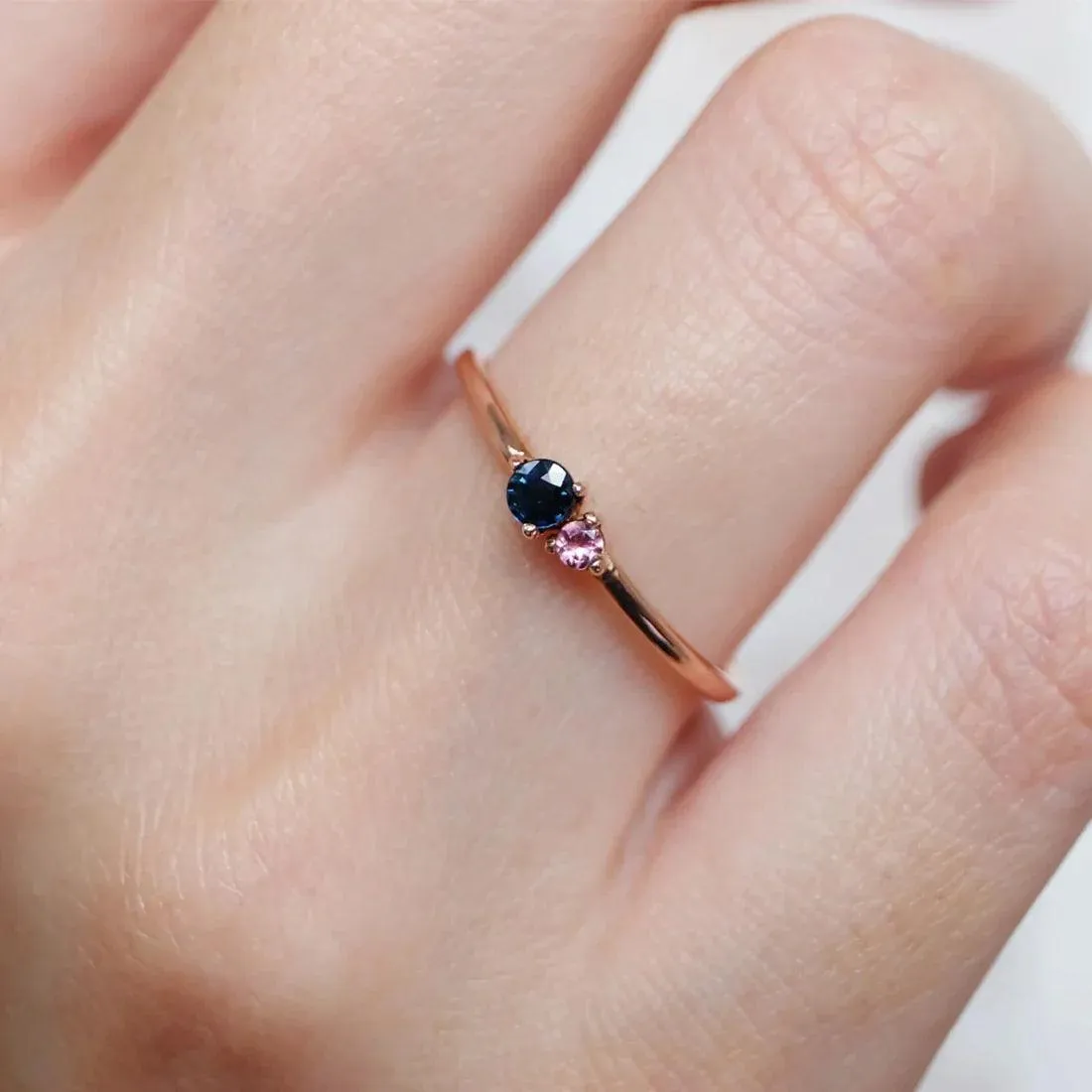 Dual Birthstone Ring Theano