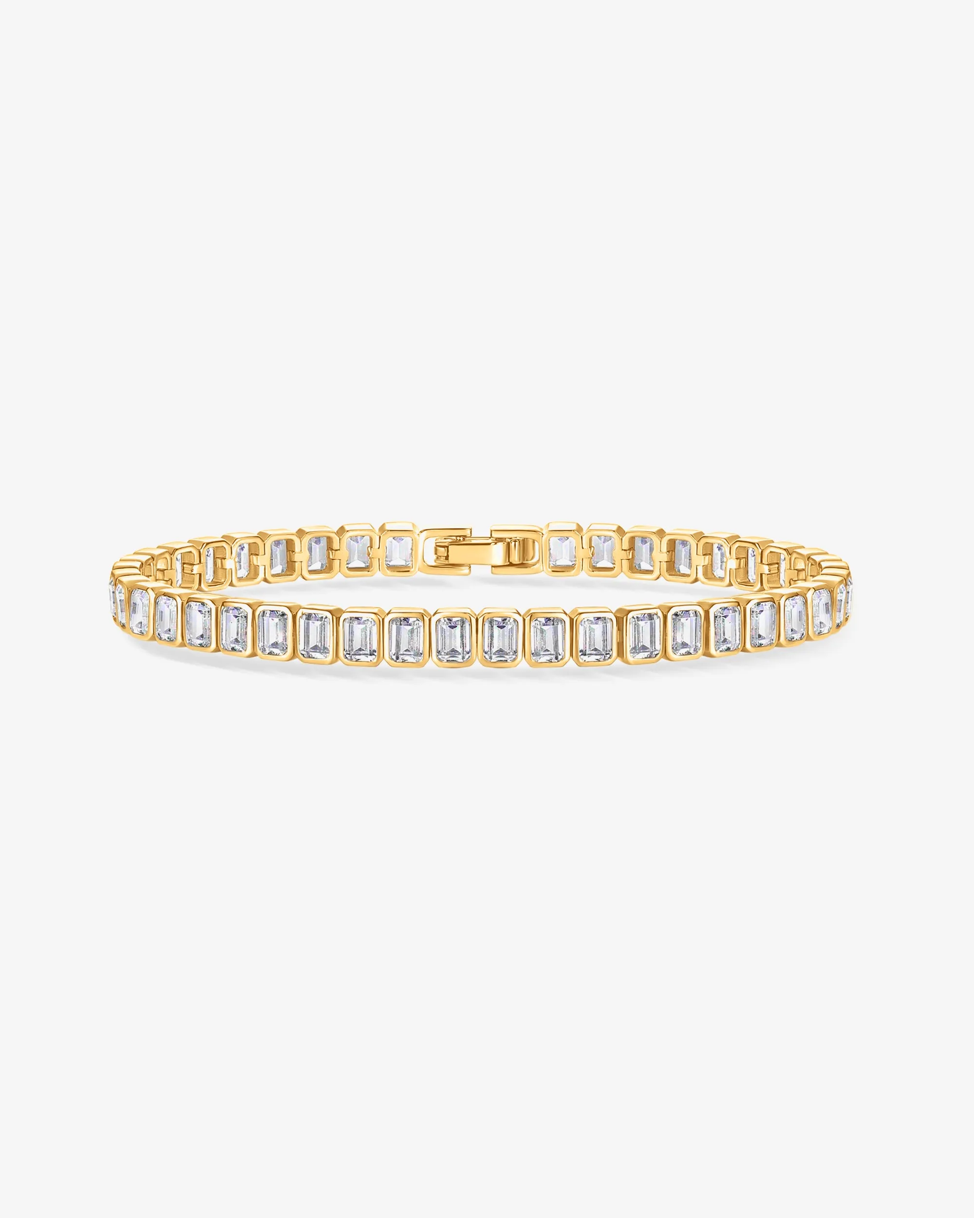 Emerald-Cut Tennis Bracelet