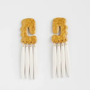 Emersyn Earrings Gold/White