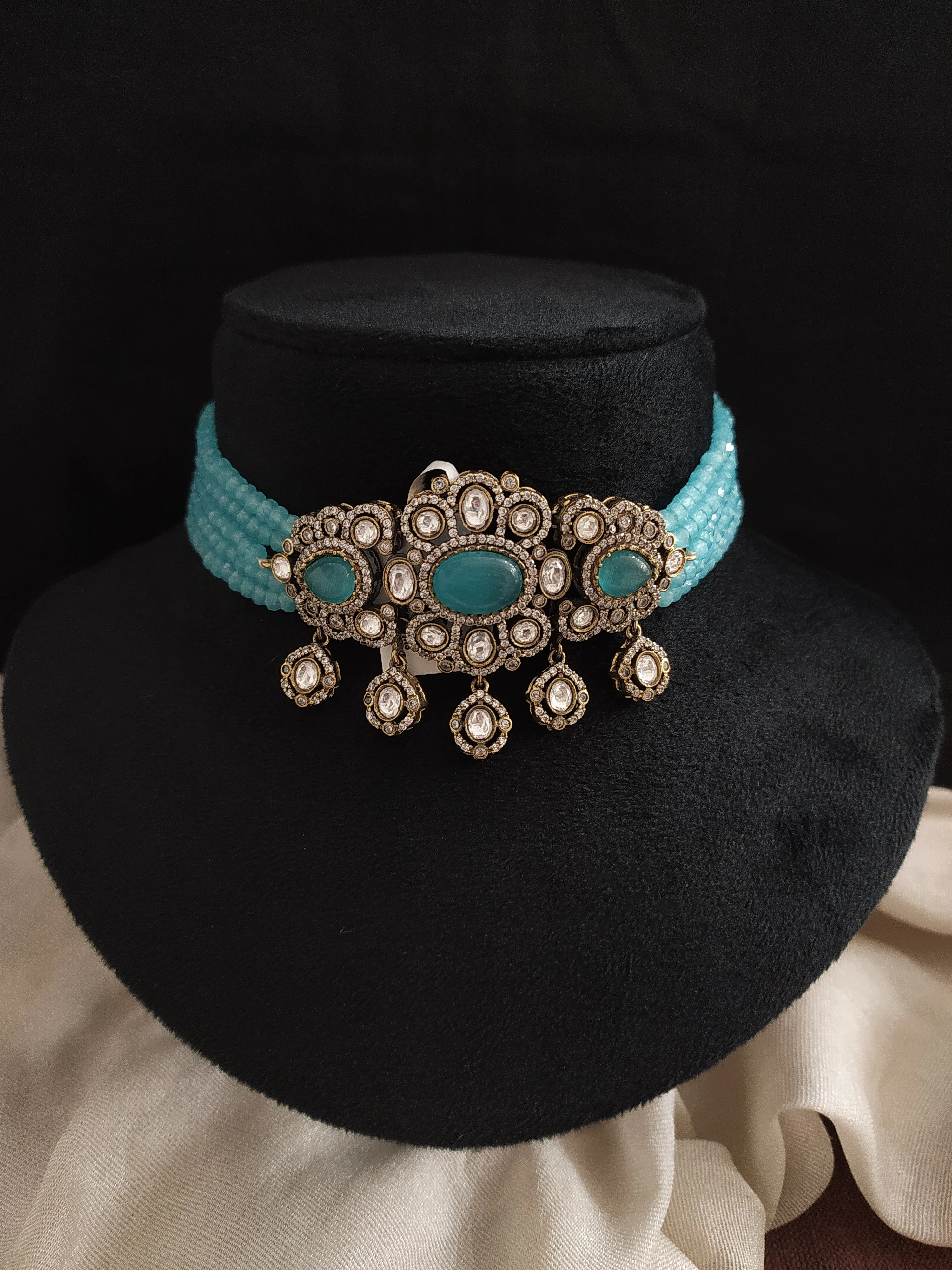 Ethereal Elegance Victorian Diamond Choker Set