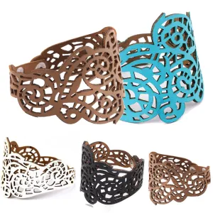 Faux Leather Bracelet Personality Fashion Openwork Pattern Bracelet Bracelet Jewelry