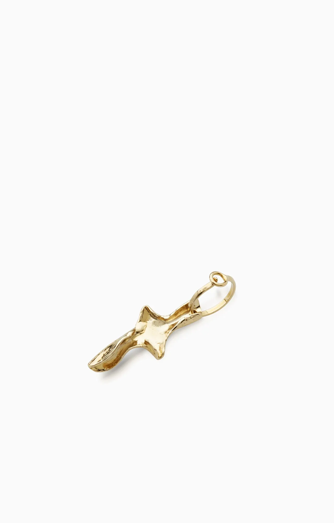 Folded Cross Earring Mini |  Gold