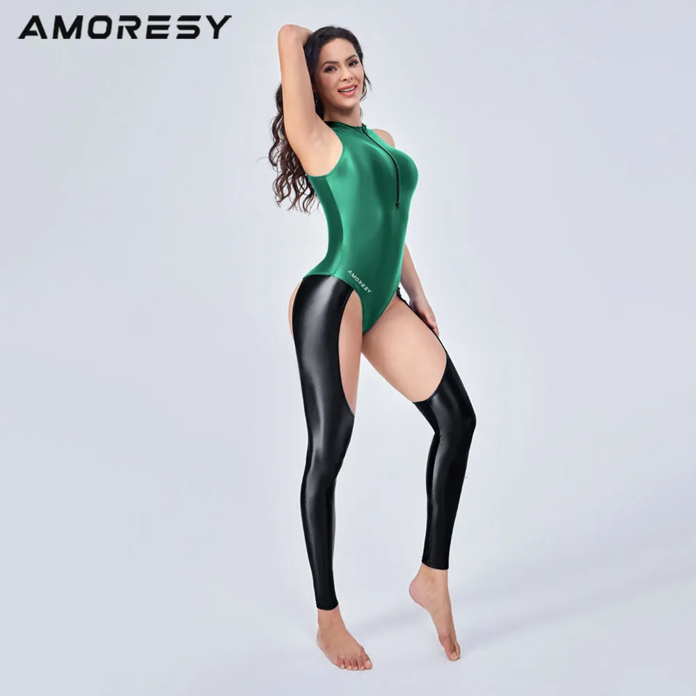 Freya Series Front-Zip Cutout Catsuit