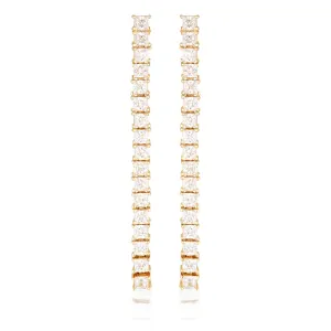 GEORGINI ICONIC BRIDAL VERA EARRINGS GOLD